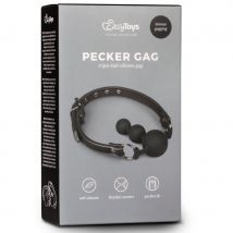 Easytoys Pecker Gag Mundknebel, Anfängergeeignet, Schwarz - Amorana