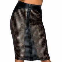 Noir Handmade, Lasercut Skirt, Sexy Skirt, 2XL - Amorana