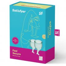 Satisfyer, Feel Secure Menstrual Cup Set, Menstruationstasse, Grün, 2 Stück - Amorana