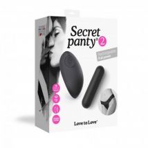 Love To Love, Secret Panty 2, Ausgefallener Vibrator, Schwarz - Amorana