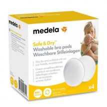 Medela, Bra Pads Washable, Pregnancy And Breastfeeding Accessories, 4 Pieces - Amorana
