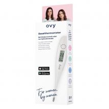 Ovy, Basalthermometer, Zyklus-Tracker & Schwangerschafts-App, Weiss, 1 Stück - Amorana
