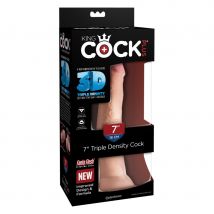 King Cock, Triple Density Cock, Realistischer Dildo, Nude, 18 Cm - Amorana