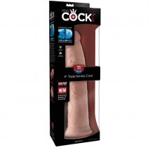 King Cock, Triple Density Cock, Realistischer Dildo, Nude, 28 Cm - Amorana