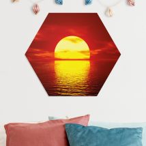 Hexagon-Forexbild Fantastic Sunset