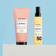 Sunissime Duo – Préparation et Protection Solaire Corps SPF50+ - Exfolie – Protège – Sublime | Laboratoires Lierac