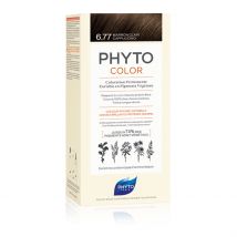 PHYTOCOLOR 6.77 Marron Clair Cappuccino Kit - Coloration Permanente - Nourrit les cheveux | Phyto