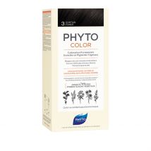 PHYTOCOLOR 3 Châtain Foncé Kit - Coloration Permanente - Nourrit les cheveux | Phyto