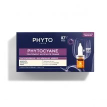 PHYTOCYANE TRATTAMENTO ANTICADUTA DONNA 12 fioles x 5ml - Caduta progressiva - Età, menopausa, ereditarietà | Phyto