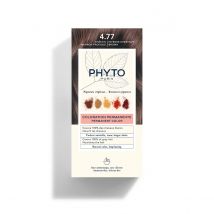 COLORATION PHYTO 4.77 Châtain Marron Kit - Couvre 100% des cheveux blancs - Tenue longue durée | Phyto