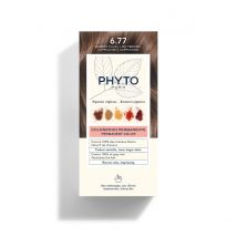 PHYTO HAIR COLOR 6.77 Marrone Chiaro Cappuccino Kit - Copre Il 100% dei Capelli Bianchi - Tenuta a lunga durata | Phyto
