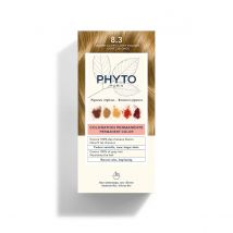 COLORATION PHYTO 8.3 Blond Clair Doré Kit - Couvre 100% des cheveux blancs - Tenue longue durée | Phyto
