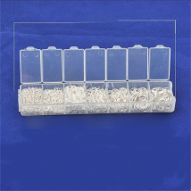 2500PCS/One Set Box 3 4 5 6 7 8 9mm 925 Silver Open Jump Rings Split Rings Link Loop For DIY Jewelry Making Findings Connector