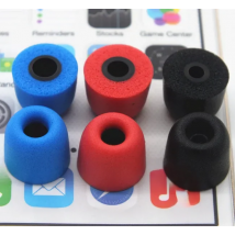 12 Pcs noise isolation Memory Foam Tips T100 T200 T400 T500 Sponge Ear Pads for in ear Earphone Headset Headphone Enhanced Bass