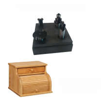 4PCS Bread Box Router Bit SET, Tambour Set, 1/2" Shank, for 1/2" Wood Thickness