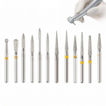 Dental Diamond Burs Drill Dentistry Burs High Speed Handpiece Handle Diameter 1.6mm Dental Material FO-34EF