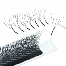 GAHAMACA W-Shape Eyelash Extensions 3D/4D/5D Premade Volume Fans W Style Natural Soft Eyelashes Easy Faning Faux Mink Lashes