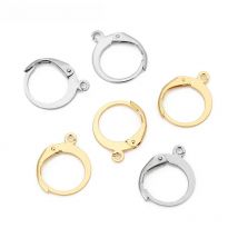 20pcs/lot Stainless Steel French Earring Hooks Anti Allergy Hypoallergenic Earrings Clasp Wire For Diy Jewelry Making Supplies
