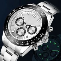 MEGIR Men Watch Top Brand Luxury Sports Quartz Watches Stainless Steel Strap Waterproof Chronograph Wristwatch часы мужские 8104