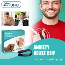 South Moon Akupressurpunkt-Clip zum Stoppen von Rauchentlastung, Spannung, Angstzustände, Stressreduzierer, fördert die Durchblutung und stoppt den Rauch. Gesundheitsfürsorge