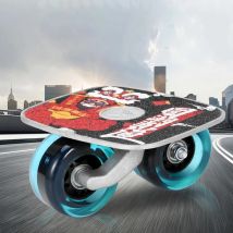 1 Pair Aluminum Alloy Drift Board Portable MIni Skateboard PU Flashing Wheel Short Skate Board Roller Skating Driftboard Set New