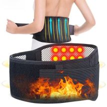 Tcare M - 4XL Adjustable Tourmaline Self Heating Magnetic Therapy Back Waist Support Belt Lumbar Brace Massage Band Health Care