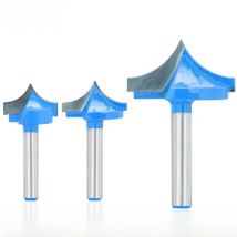 CMCP CNC Round Nose Bits 6mm Shank Millling Cutter 12-32mm Round Point Cut Bit Solid Carbide Tools for Woodworking 1pc