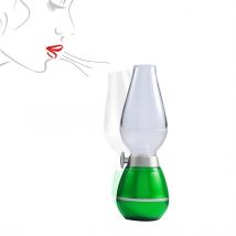  USB Recharging Desk Lamp LED Blow Control Retro Night Light  Stepless Dimming Portable Lamp