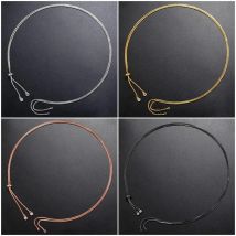 ZHUKOU brass necklace chains for women handmade chains for women DIY Necklace accessories Man necklace chains wholesale VL240