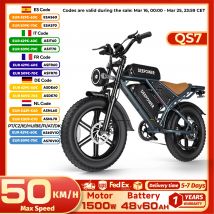 DEEPOWER QS7 Offroad-Elektrofahrrad mit 1500W Motor, 48V 60AH LG-Akku, für Erwachsene, Mountain-E-Bike, Allterrain-Motorrad