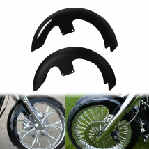 Motorcycle 21" Wrap 5.5" Front Fender Mudguard Cover Protector Gloss Black /Matte Black For Harley Touring  Electra Street Glide