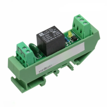 GEYA Din Rail 1 Channel Relay Board 5V 12V 24V 48V 110V 230V Relay Module with Interface Electromagnetic Relay NPN PNP