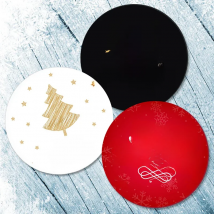 3.5/4.5cm Christmas Gift Sealing Stickers Sealing self-adhesive Stickers New Year Xmas Merry Christmas Party Gift Decor Labels