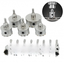 TCT Hole Saw 12-200mm Carbide Hole Saw Tungsten steel Cutter  for Stainless Steel, Metal, Iron, Wood Metal Cutting Kit