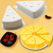 3D Silicone Candle Mold DIY Candle Making Crafts Baking Model Orange Cheese Shape Wax Model Soap Mould Tool Party Supplies