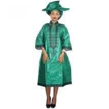 African Dresses For Women Dashiki  Dresses Bazin Riche Traditional African Clothing Long Sleeve For Ladies