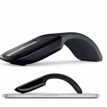 CHYI Bluetooth Foldable Wireless Computer Mouse Ergonomic Optical Mause Arc Touch 3D Folding PC Slim Mice For Microsoft Laptop