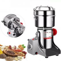 Electric Grain Grinder Stainless Steel Spice Herb Grinder Cereal Mill Flour Powder Machine for Dry Herbs Spices Coffee Corn 800G