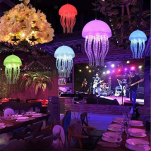 Nordic Led Pendant Lights Colorful Jellyfish Automatic Dimming  Bar Light Coffee Children's Lamp Fancy Hanging Lighting