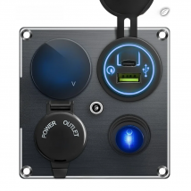 12v Usb Dual Car Cigarette Lighter Socket Charger Mobile Phone Power Waterproof Usb Port Adapter 5v Sockets Voltmeter Digital