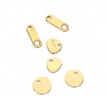 50pcs Stainless Steel Small End Tail Charms Necklaces Extended Chains Pendants Findings DIY Jewelry Gifts Accessories Making