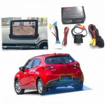 VKAUTO For Mazda 2 Demio DJ Hatch 2015~2025 Fish Eye Rear View Camera Work With oem Stereo Backup Reverse Parking Camera Adapter