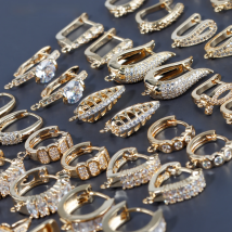 GUFEATHER M938,jewelry accessories,clasp hooks,18k gold plated,copper,pass REACH,nickel free,jewelry making findings,10pcs/lot