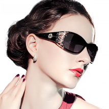 PARZIN Luxury Vintage Fashion Women Polarized Sunglasses Ladies Driving Dark Shades Hollow Lace Feminine Trendy UV400 Eyewear