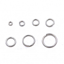 100PCS 9 Size Stainless Steel Open Ring For DIY Necklace Bracelet Chain Fashion Jewelry Making Findings