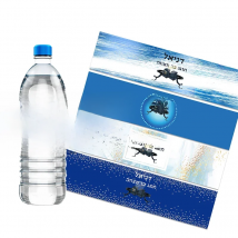 30pcs Custom Bar Mitzvah Water Bottle Labels Stickers Personalise Bat Mitzvah Tefillin Jewish Party Sticker Hebrew Any Language