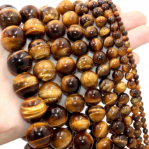 2 3 4 6 8 10 12 14 16 18MM Natural Tiger Eye Stone Round Loose Spacer Beads For Jewelry Making  DIY Bracelets Accessories