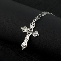 Vintage Crosses Pendant Necklace Goth Jewelry Accessories Gothic Grunge Chain Y2k Fashion Women Men