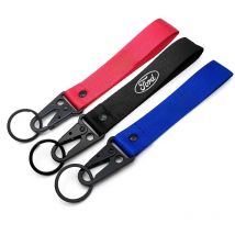 Car Keychain Lanyard Hanging Strap Metal Key Ring Holder For Ford Ranger S-Max Focus Galaxy Mondeo Transit Tourneo Custom Ranger