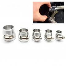 Car Aluminum AN4/AN6/AN8/AN10/AN12 Fuel Line Hose Finisher Clamp Finisher Modification Accessories